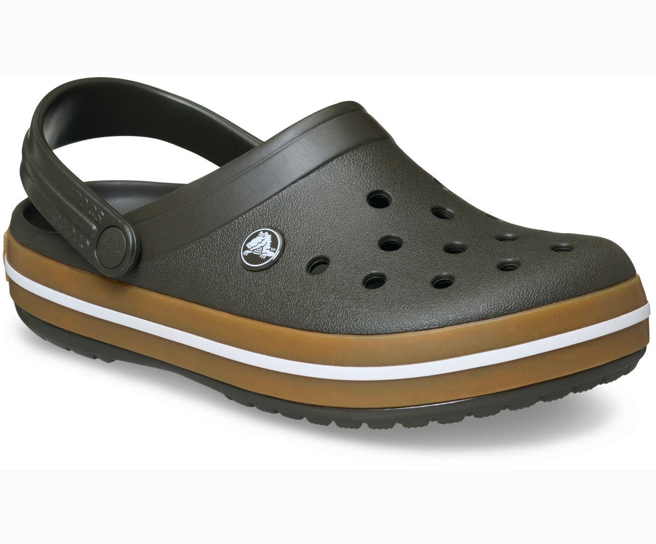 Crocband Gum Deep Olive Unisex Clog