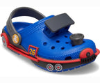 Classic IAM Train Blue Bolt/Carbon Toddler Clog