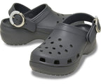 Classic Platform Dipped Buckle Carbon Women Clog