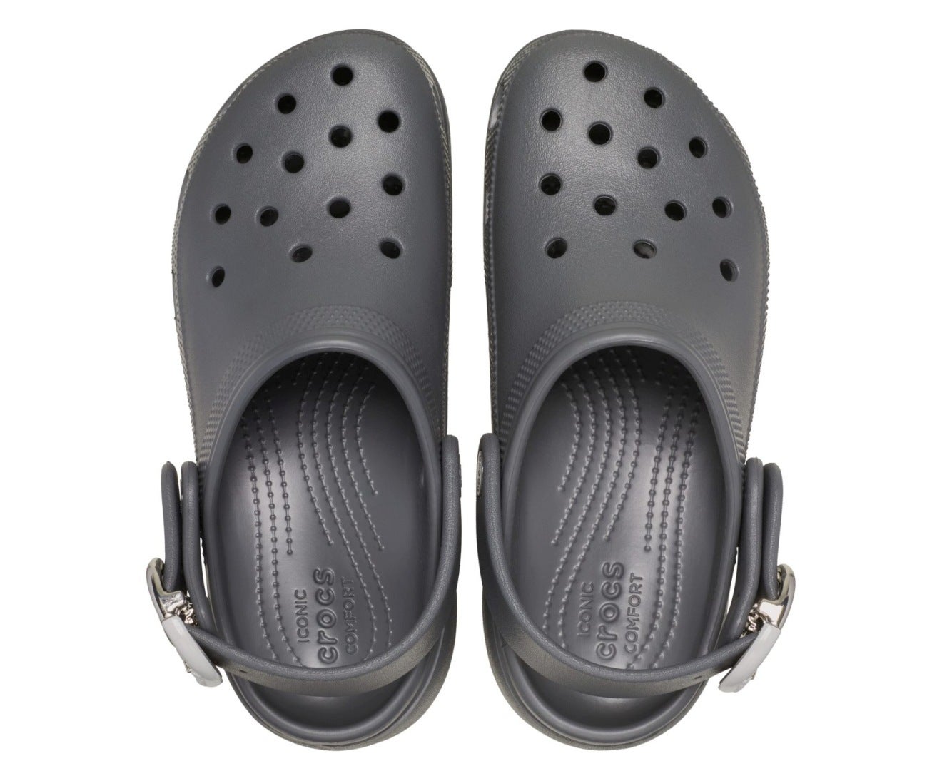 Classic Platform Dipped Buckle Carbon Women Clog