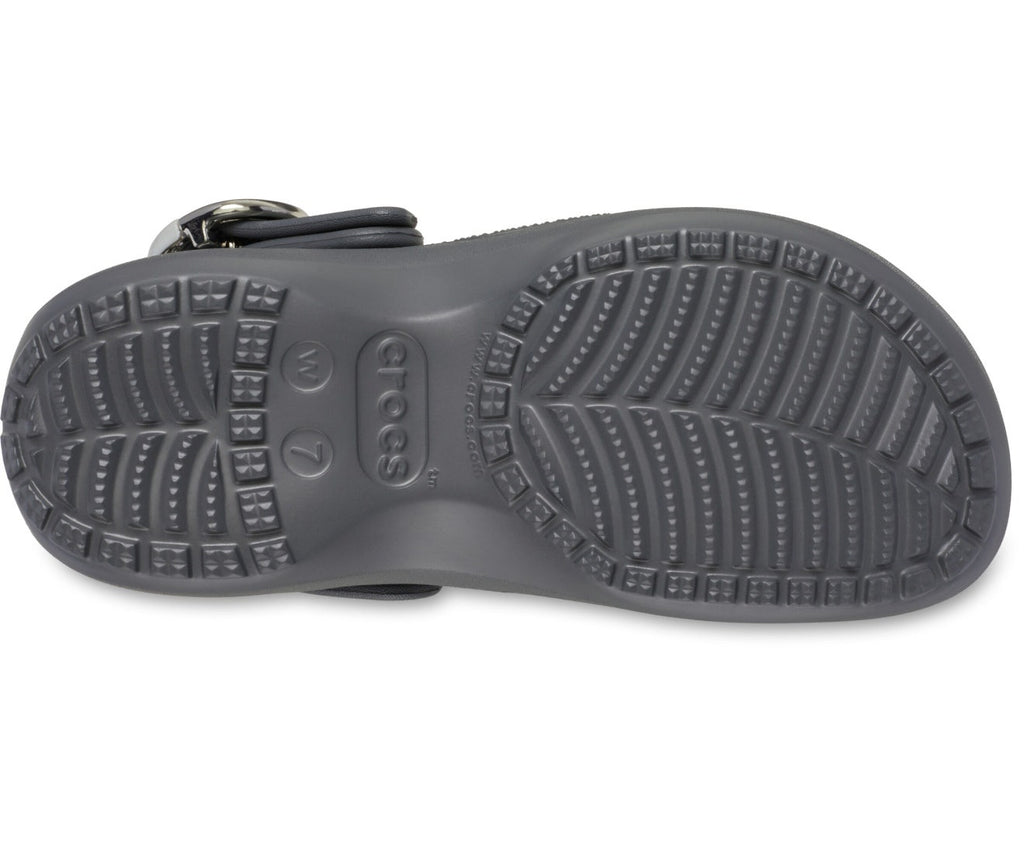 Classic Platform Dipped Buckle Carbon Women Clog