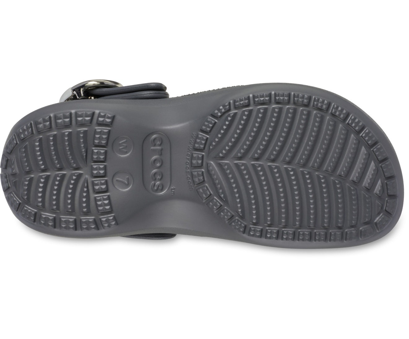 Classic Platform Dipped Buckle Carbon Women Clog
