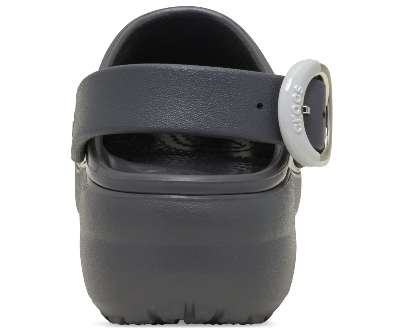 Classic Platform Dipped Buckle Carbon Women Clog