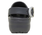 Classic Platform Dipped Buckle Carbon Women Clog