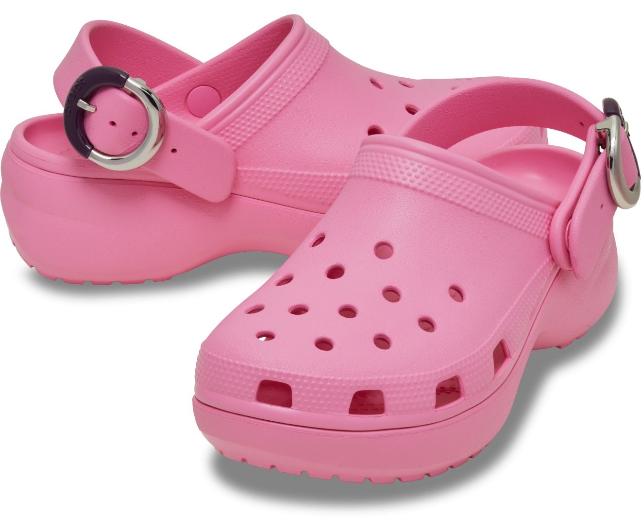 Classic Platform Buckle Pink Lemonade Women Clog