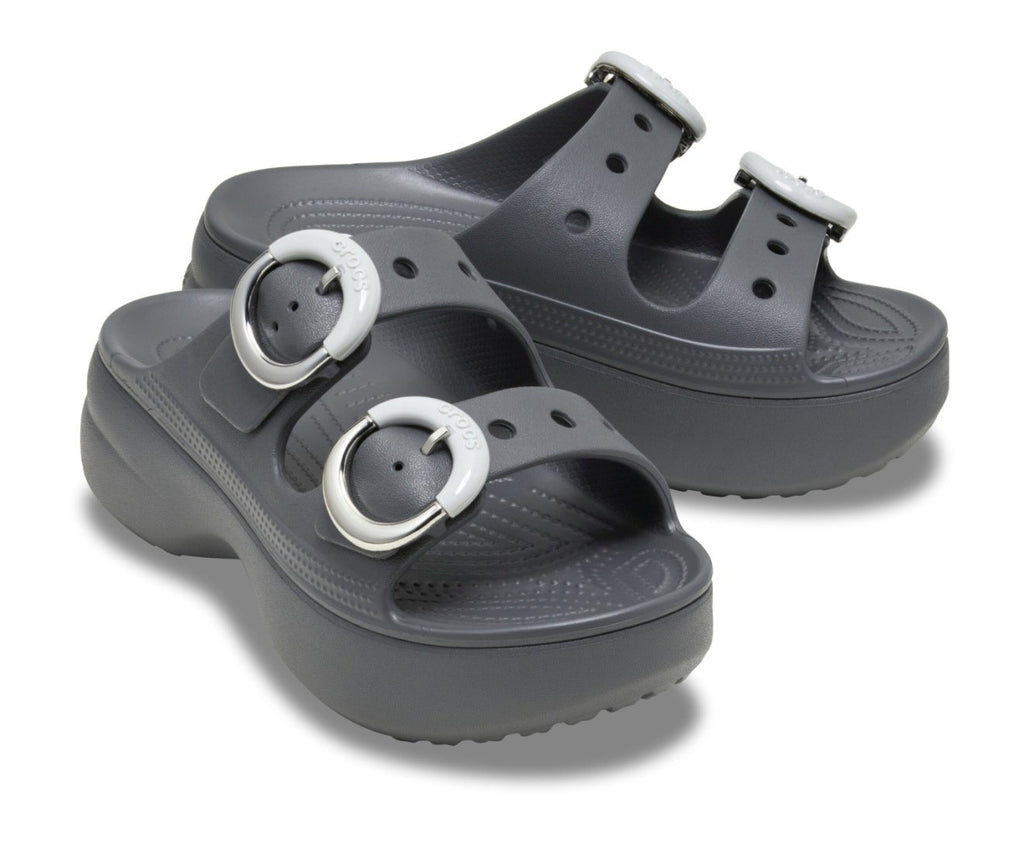 Saturday Platform Dipped Buckle Carbon Women Sandal