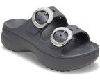Saturday Platform Dipped Buckle Carbon Women Sandal
