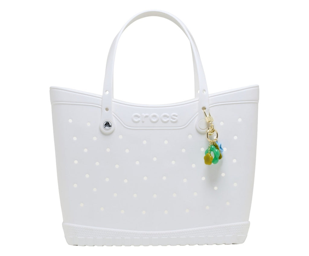Retro Floral Bag Charm Blue/Green