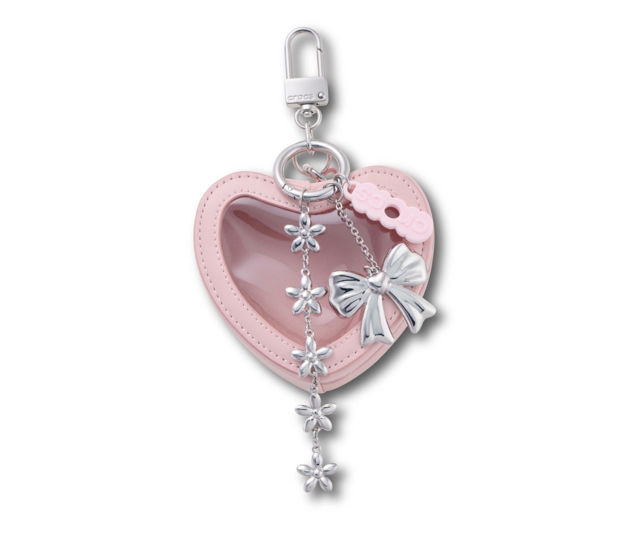 Beauty Pouch Bag Charm Silver
