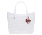 Beauty Pouch Bag Charm Silver