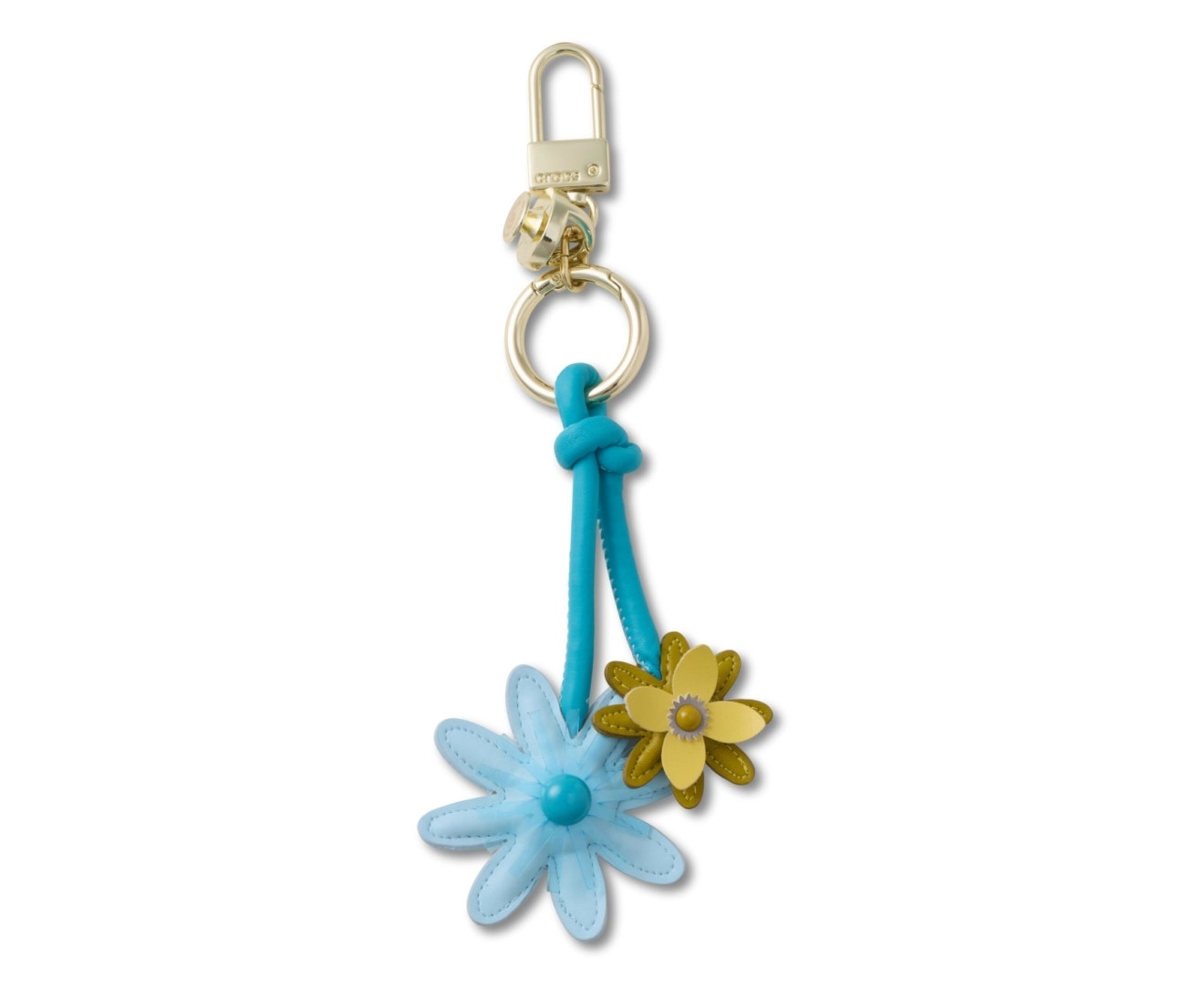 Blue Flower Bag Charm Blue