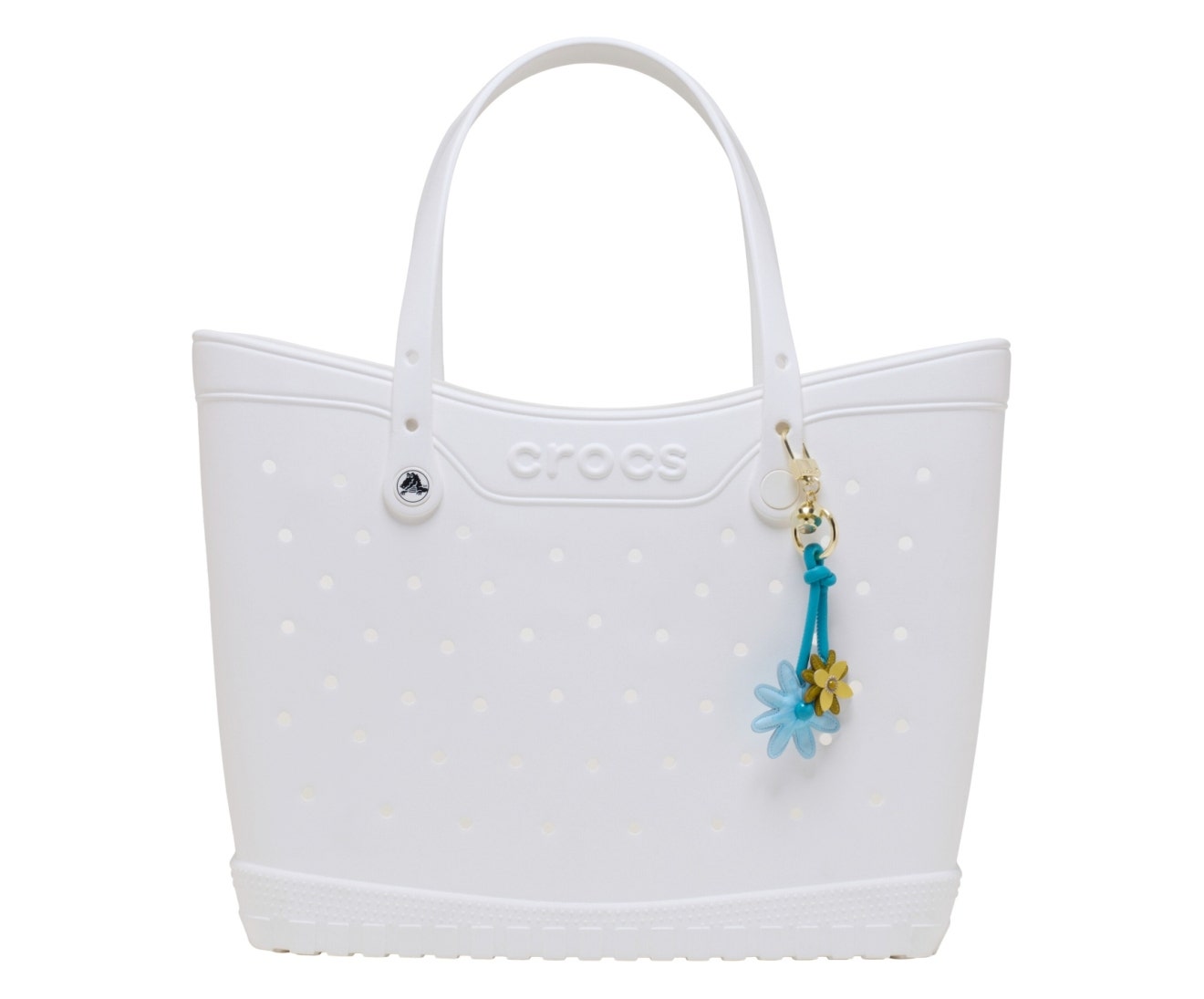 Blue Flower Bag Charm Blue