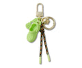 Corded Classic Clog Bag Charm Green