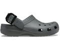 Classic Enamel Buckle Carbon Unisex Clog