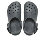 Classic Enamel Buckle Carbon Unisex Clog
