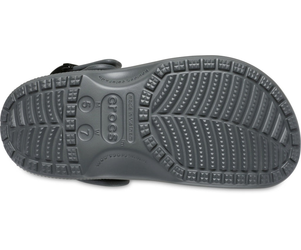 Classic Enamel Buckle Carbon Unisex Clog
