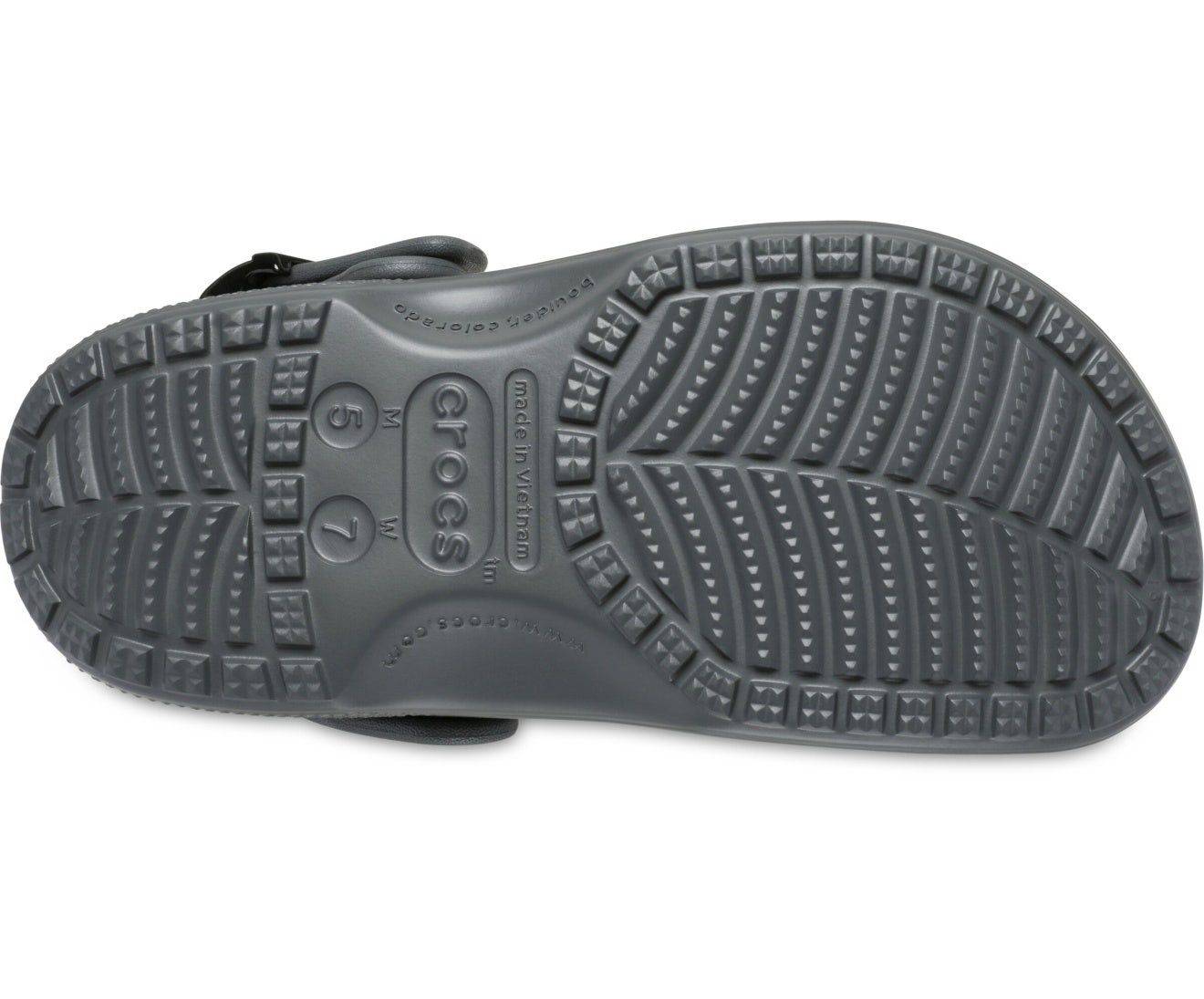 Classic Enamel Buckle Carbon Unisex Clog