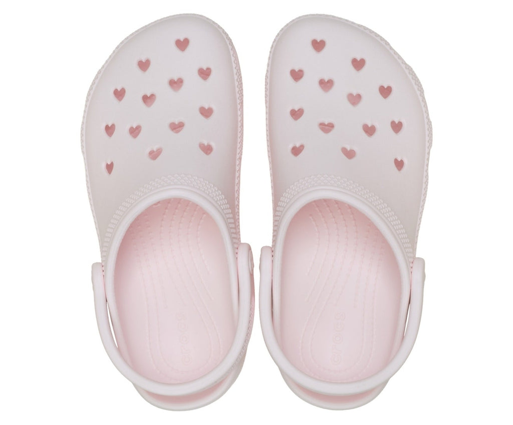 Classic Hearts Cut Out Bubble Ice Unisex Clog