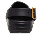 Classic Metallic Buckle Black Unisex Clog