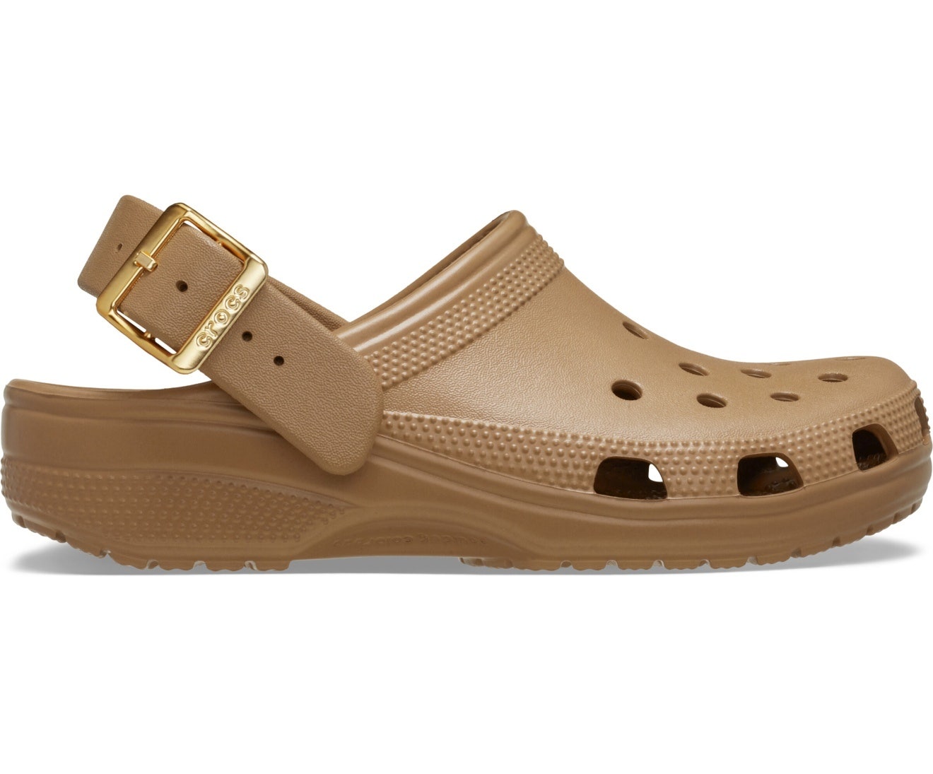 Classic Metallic Buckle Sepia Unisex Clog