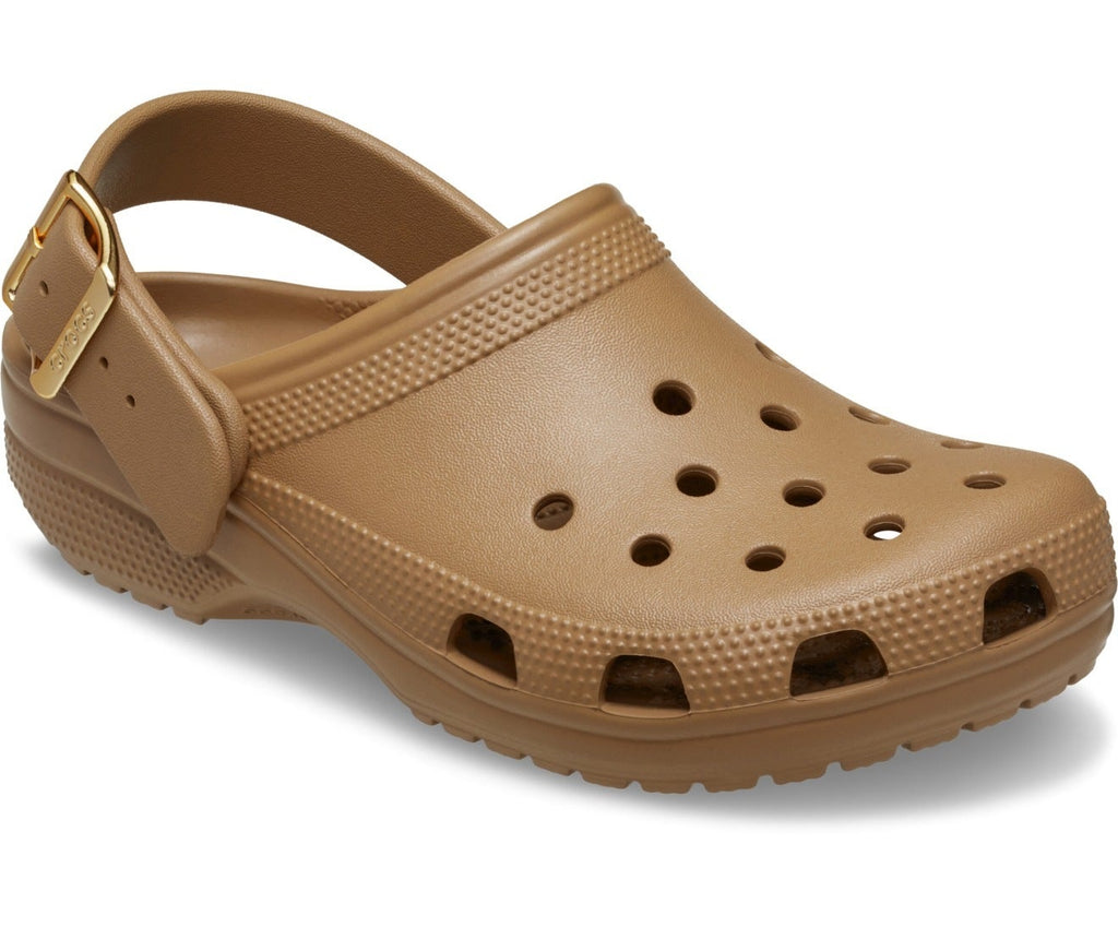 Classic Metallic Buckle Sepia Unisex Clog