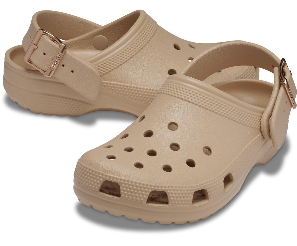 Classic Metallic Buckle Blush Unisex Clog