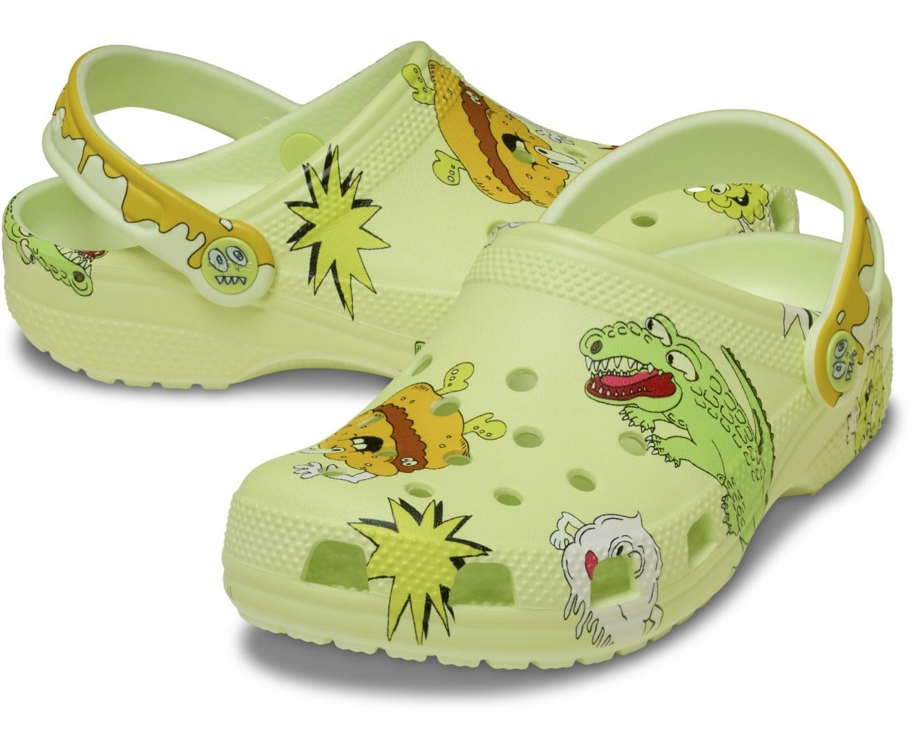 Classic Glow Silly Slime Glow-Light Kids Clog