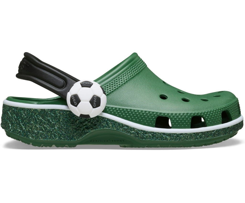 Classic Soccer Turf Green Kids Clog
