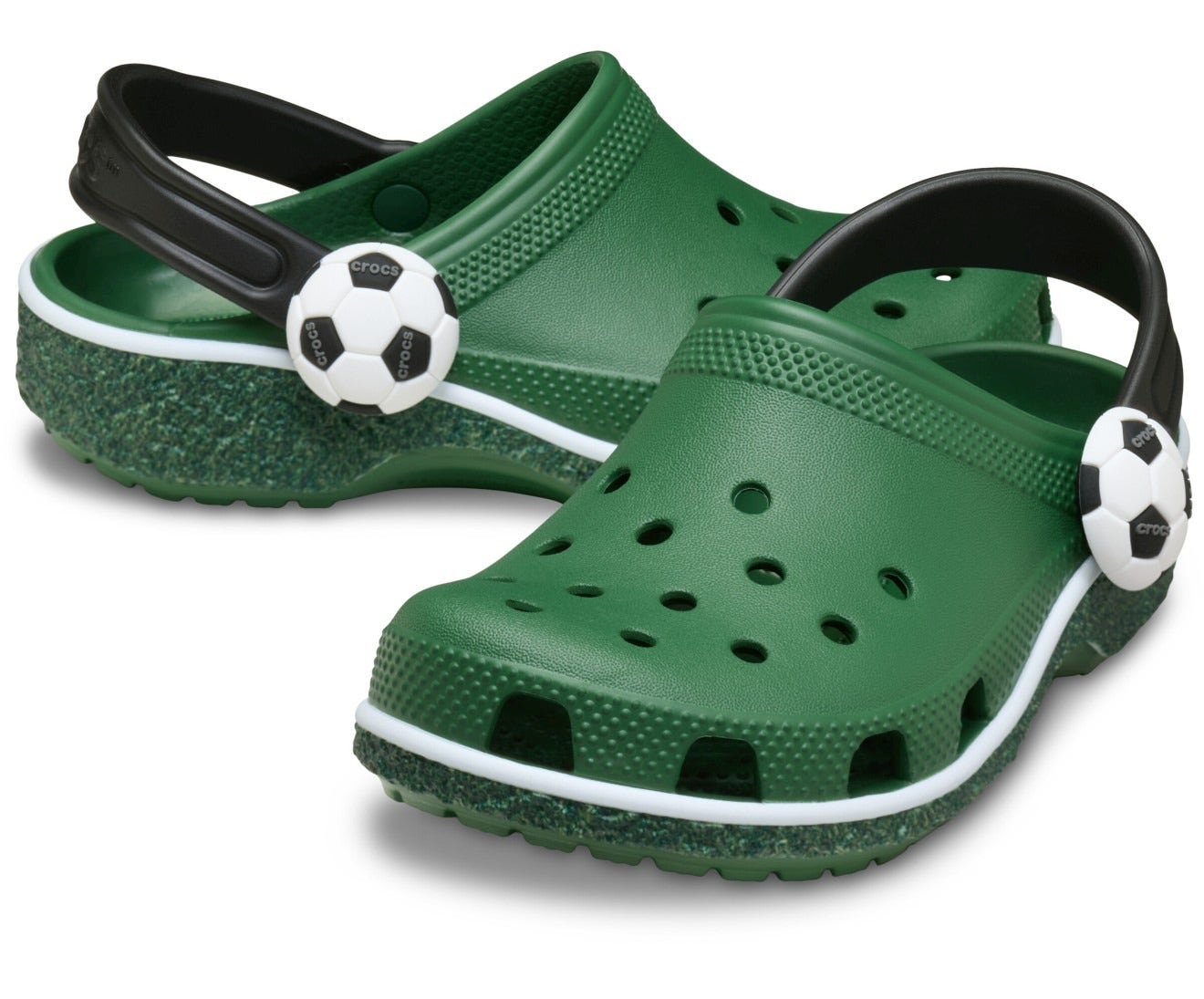 Classic Soccer Turf Green Kids Clog