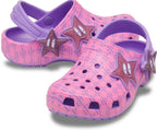 Classic Plaid and Stars Purple Bolt/Pink Punch Toddler Clog