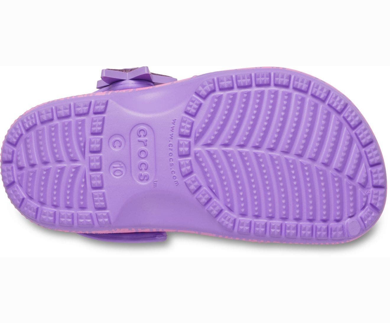 Classic Plaid and Stars Purple Bolt/Pink Punch Toddler Clog