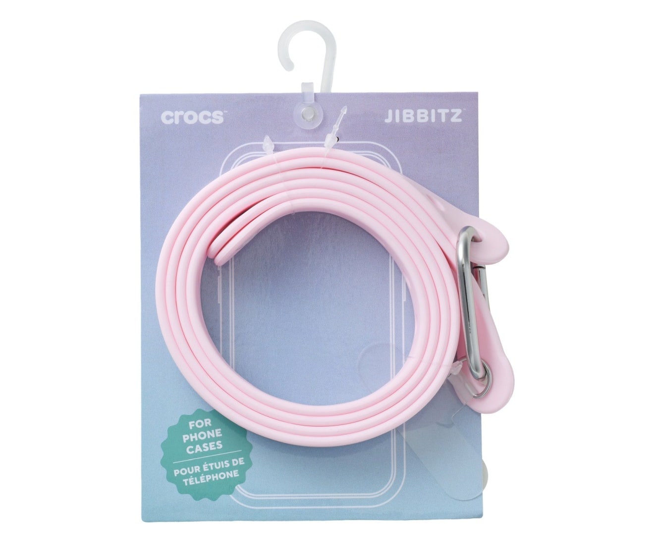 Jibbitz Crossbody Phone Chain Pink