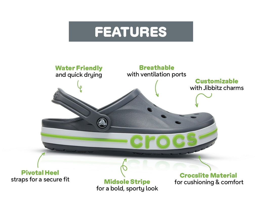 Bayaband Black/White Unisex Clog