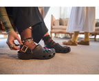 Classic Metallic Buckle Black Unisex Clog