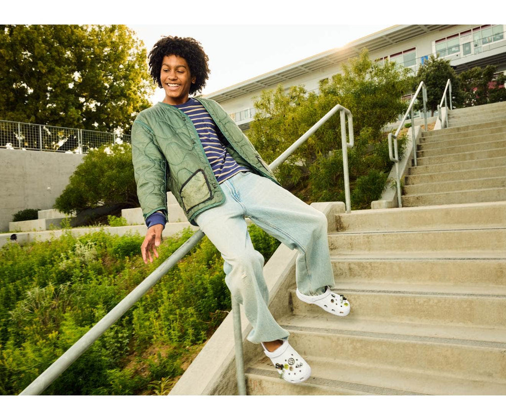 Classic Glow Glow Green Kids Clog